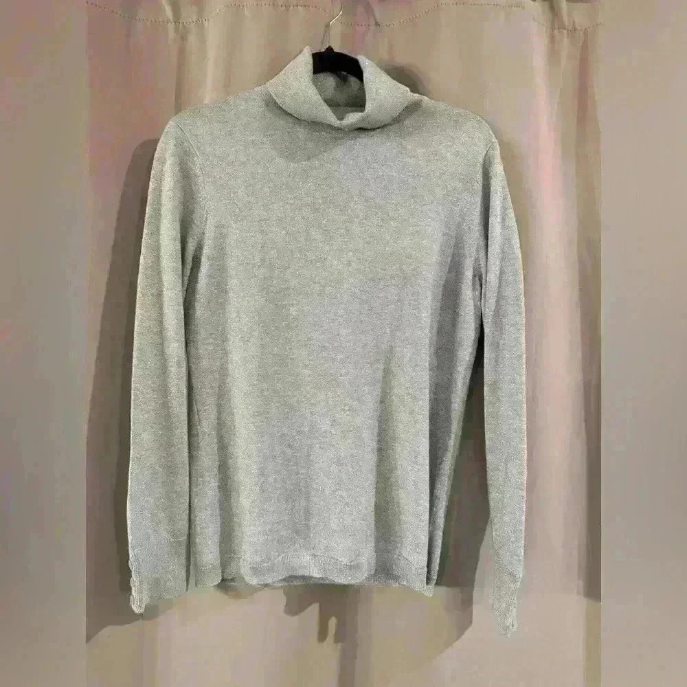 Women’s Silver Talbot Turtleneck Sweater